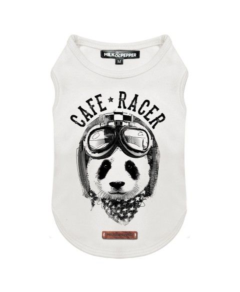 T-Shirt Panda Racer pour chiens - Milk&Pepper