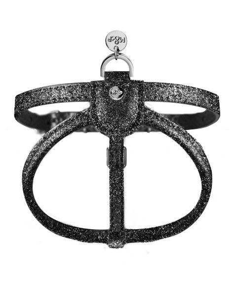 Black Stardust Harness for dogs - Milk&Pepper
