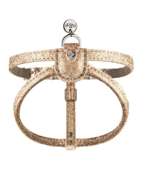 Gold Stardust Harness for dogs - Milk&Pepper