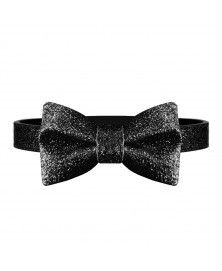 Black bow tie for dog Milkandpepper