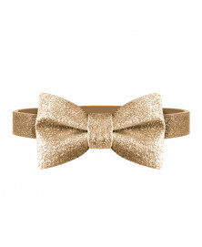 Golden dog bow tie - Milk&Pepper