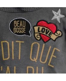 T-Shirt Swanky Dark Gray - Milk&Pepper